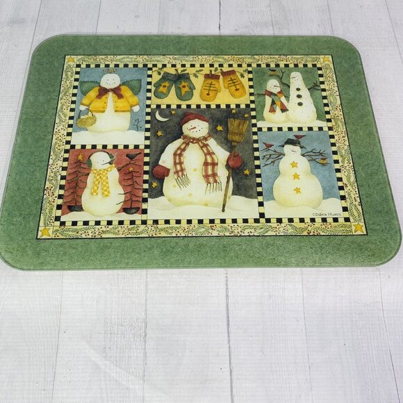 Debbie Mumm Creative Tops Christmas Holiday Tempered Glass Counter Top Protector - Picture 3 of 16